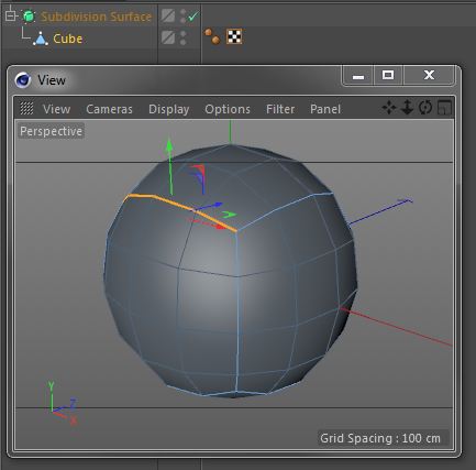 Cinema 4d default Subdivision cage hidden.jpg